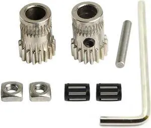 Ruth's sister MK2/MK3 Parts Drive Gear Kit Clone B Tech Double Gear Steel Belt Wheel Kit Gear DIY Prusa I3 Gear Extrusion Wheel