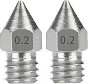 Ruth's sister 2Pcs 0.2Mm 3D Printer MK8 Extruder Brass Nozzle Printheads For MK8 Makerbot