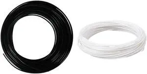 Ruth's sister 2 Pcs 3D Printer Pen Filament 1.75Mm Pla 10M - White & Black