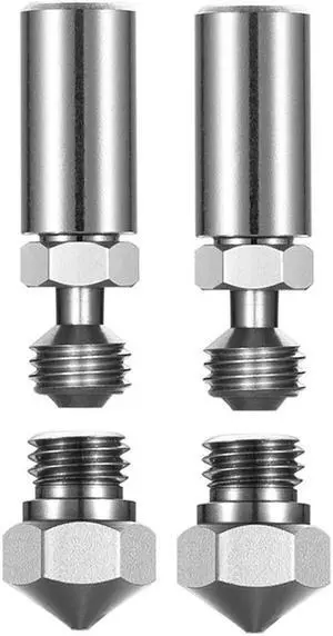 Ruth's sister 2X 0.4Mm MK10 All Metal Hotend Kit Nozzle For Wanhao, Flashforge, Powerspec