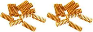 Ruth's sister 3D Printer Heat Bed Leveling Spring 8X20mm Compression Yellow For Creality Ender 2 3 Pro CR-10S PRO Hotbed (20 Pcs)