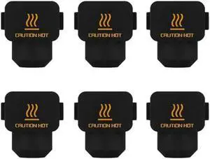 Ruth's sister 6 PCS Printer Hotend Silicone Socks,High Temperature Extruder Heating Block Cover Black Silica Gel For Bambu Lab A1/A1 Mini