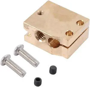 Ruth's sister Copper Brass Heater Block,V6 Heating Block For E3D Copper Hot End For High Temperature Of 3D Printer