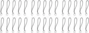 Ruth's sister 30 Piece Cell Phone Strap With Black/Silver Tone Split Ring