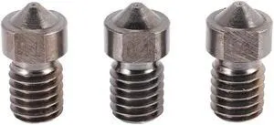 Ruth's sister 3D Printer Accessories E3D Nozzle Hardened Steel Die Steel Super Hard 1.75/0.4Mm Nozzle (3 Pcs)
