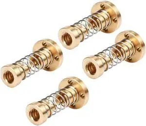Ruth's sister T8 Anti Backlash Spring Loaded Nut Pitch 2Mm Elimination Space Nut For 8Mm Acme Threaded Rod Lead Screws