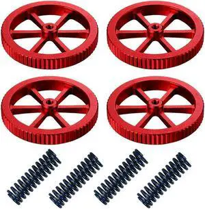 Ruth's sister Aluminum Hand Twist Leveling Nut And Hot Bed Die Springs For Ender Ender 3/3 Pro,Ender 5/5 Plus/Pro,CR 20 3D Printer