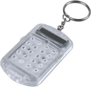 Ruth's sister 3X Clear Plastic Casing 8 Digits Electronic Mini Calculator W Keychain