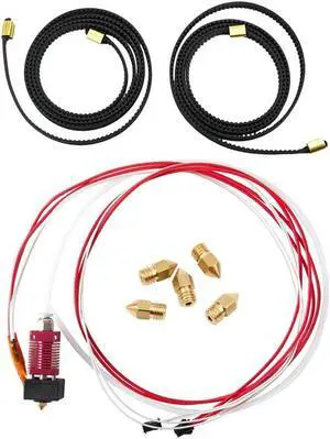 Ruth's sister 2Pcs X+Y Axis Synchronous Belt Gt2-6Mm X 765Mm+Y 720Mm Closed-Loop Timing Belt Terminal & 1 Set 3D Printer Extruder Assembled Mk