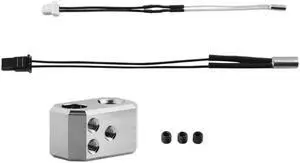 Ruth's sister For Prusa I3 MK4 Extruder Copper Plated Heating Block+Heating Rod+Thermal Wire 3D Printer Accessories
