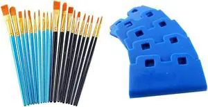 Ruth's sister 10Pcs Solvent Wiper Rubber Blade For Roland FH-740 With 20 Artist Brushes For Watercolor Paintings Facial Nail Art