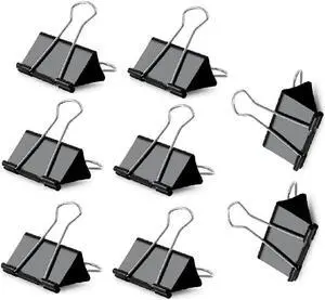 Ruth's sister Extra Large Binder Thickened File Folder And Drawing Board Clip 2.4 Inches (Approximately 6.1 Cm) 8 Pieces