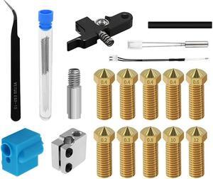 Ruth's sister Parts Replacement Nozzle Silicone Sleeve Thermistor Heating Tube Kit For Sidewinder X1 Genius 3D Printer