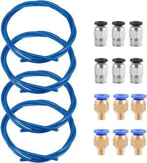 Ruth's sister 3D Printer Accessories 1.5M PTFE Tube Ptfe Blue Tubing PC4-M6 PC4-M10 Connector For 3D Printer 1.75 Mm Filament