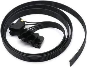 Ruth's sister 6 Color Ink Tube Hose Pipe Pipe Line 1.3M With Uv Square Small Damper Screw Nuts Oring For R330 R290 T50 L800