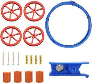 Ruth's sister 3D Printer Accessories Red Leveling Nut 3 High And 1 Low Leveling Column PTFE Tube Cutter Kit For Ender 3/3 Pro