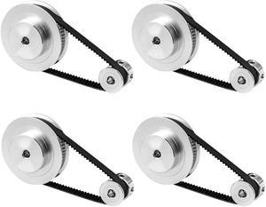 Ruth's sister 4X 2Gt Synchronous Wheel 1:3 Reduction Transmission Pulley Pulley Model Mechanical Belt For 3D Printer - 200X8x8mm