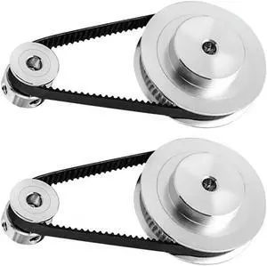 Ruth's sister 2X GT2 Timing Pulley Belt 20Teeth 60Teeth 5Mm Reduction 1:3 Belt Width 6Mm For 3D Printer Accessories
