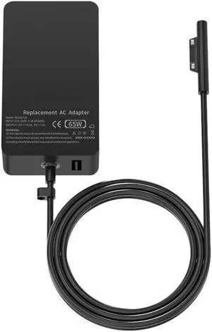Ruth's sister 65W 15V/4A Power Adapter Magnetic 2.3M Laptop Charger For Surface BOOK 2/3,Surface Laptop 3,Surface Pro X/7/6(US Plug)