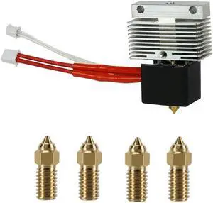 Ruth's sister For Elegoo Neptune 4/4Pro Hotend+0.2Mm/0.4Mm/0.6Mm/0.8Mm/1.0Mm Nozzle Kit 24V 40W Heating Rod For Elegoo Neptune4/4Pro