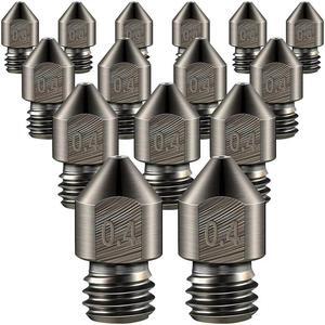 Ruth's sister 15 Pcs 3D Printer Extruder Nozzle MK8 Hardened Steel Nozzle 0.4 Mm Nozzle All Metal Hot End For Ender 3