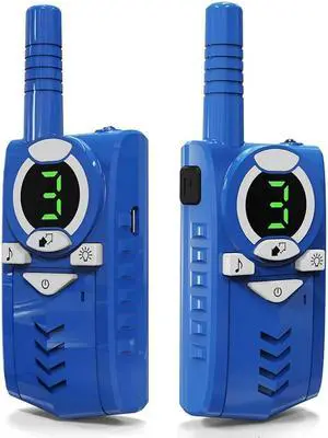 Ruth's sister 2PCS Walkie Talkies For Kids With 22 Channels & 3 Mile Range Blue ABS For Outdoor Hiking Camping For 3-12 Year Old Boys Girls
