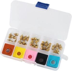 Ruth's sister 3D Printer Parts MK9 Extruder Nozzle Extruder Print Head 0.2/0.3/0.4/0.5/0.8/Mk9 Silicone Sock For Creality CR-10 Ender3