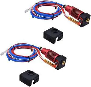 Ruth's sister 2X 3D Full Metal J-Head CR10S PRO Hotend Extrude Hot End Kit For Creality Ender-3 Pro CR10 10S Bowden Extruder 24V