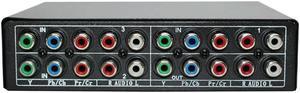 Ruth's sister RGB Component Switch Selector 5 RCA 3-Way YPBPR Cable Component Switch AV Switcher for PS2 Wii  DVD Player TV