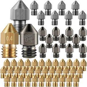 Ruth's sister MK8 3D Printer Extruder Nozzle Hardened Steel, Brass Nozzle High Temperature Nozzles Compatible For Makerbot, Ender 3