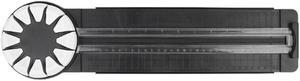 Ruth's sister 1 Piece 12-In-1 Rotary Paper Trimmer, Black Plastic 12 Style Multifunctional Rolling Paper Cutter With 360°Rotating Blade Head