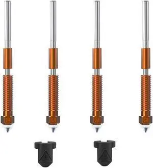 Ruth's sister Nozzle Kit For 3D Printer Ender-3 V3, K1C, Qucik-Swap Tri-Metal Steel-Tipped Copper Nozzle And Titanium Alloy Heatbreak Ruth's sister Nozzle Kit For 3D Printer Ender-3 V3, K1C, Qucik-Swap Tri-Metal Steel-Tipped Copper Nozzle And Titanium Alloy Heatbreak