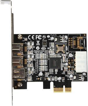 Ruth's sister PCI Express 3 Port Video Capture Card Firewire 1394B & 1394A Pcie 1.1 X1 Card TI XIO2213B Chipset
