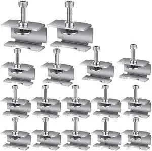 Ruth's sister 16 Pcs Glass Bed Clips Clamps 3D Printer Bed Clips Accessories For Ender 3/3 Pro/3 V2/3S,Ender 5/Plus,CR-20 PRO