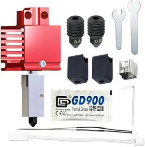 Ruth's sister For Bambu Lab V3.0 High Flow Temperature Hotend 3D Printer,24V 60W Ceramic Heater Hot End Kit With Nozzle 0.4/0.6Mm