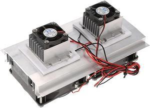 Ruth's sister 200 x 115 x 8.5mm 120W Thermoelectric Peltier Refrigeration Semiconductor Cooling System Kit Double Fan