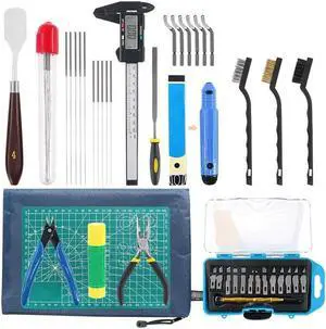 Ruth's sister 42 Piece 3D Print Tool Kit Includes Debur Tool, Cleaning And Removal Tool With Storage Bag, 3D Printer Tool Set For Cleaning, Fi