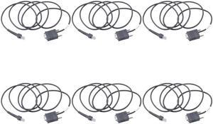 Ruth's sister 6X LS2208 RS232 Serial Cable CBA-R01-S07PAR For Symbol Barcode Scanner LS2208 6.5 Feet