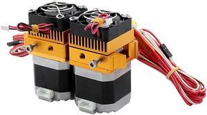 Ruth's sister MK8 Dual Head Extruder 12V40W 3D Printers Parts Nozzle 0.4Mm Double Hotend Extrusion 1.75Mm Filament With Motor Fan