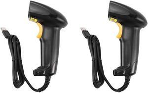 Ruth's sister 2X Barcode Scanner Handheld Scanner With Stand Holder Automatic Bar Code Reader Auto Scanning POS Scan For Inventory
