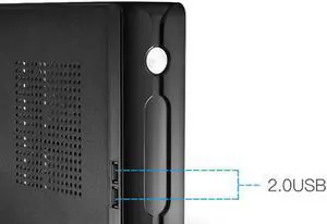 Ruth's sister M03 HTPC ITX Case+150W 12V Power Supply Board HTPC Chassis USB2.0 ITX Enclosure Industrial Control Chassis