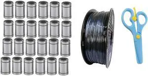 Ruth's sister 24Pcs Lm8uu 8Mm Linear Ball Bearing & 1 Roll 3D Printer Parts 1.75Mm Pla Filament Plastic With Plastic Scissors