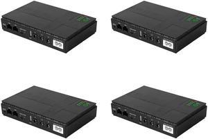 Ruth's sister 4X 9V 12V UPS Uninterruptible Power Supply Mini UPS USB 10400Mah 18W Backup For  Router CCTV(US Plug)