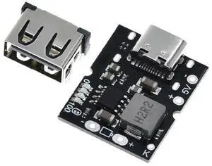 Type-C USB 5V 2A Boost Converter Step-Up Power Module Lithium Charging Protection Board DIY Charger,No Welding-AB01