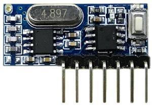 433mhz Superheterodyne Wireless Decoding Receiving Module 4 Channel Output Decoding Receiver for 433 Mhz Remote Controls-AB01