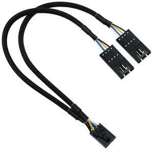 RGB Splitter for RGB HUB, Lighting Node Core and ICUE Commander CORE XT 4 Pin Male to Female Fan Extension Cable-AB01