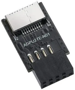 USB 2.0 Front Panel Header USB 9Pin to USB 2.0 Type-E Internal Adapter Motherboard Plug Adapter-AB01