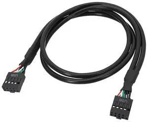 Mainboard USB 9PIN Female to Female Internal Cable USB2.0 Internal Mainboard Header Cable-AB01 Mainboard USB 9PIN Female to Female Internal Cable USB2.0 Internal Mainboard Header Cable-AB01