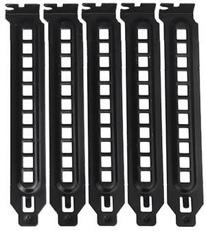 5Pcs PCI Slot Cover Dust Filter Blanking Board Cooling Fan Dust Filter Ventilation for PC Computer Case, with Hole-AB01
