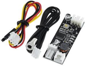 Single 12V 0.8A DC PWM 2-3 Wire Fan Temperature Control Speed Controller Chassis Computer Noise Reduction Module-AB01